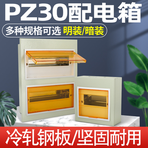 PZ30家用回路强电箱明装电源表空气开关盒子照明配电箱布线箱暗装