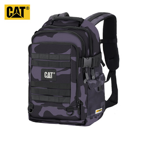 CAT卡特皮勒双肩包迷彩电脑包户外大容量旅行背包束带潮牌男83393
