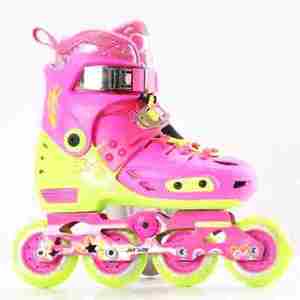 新2016款金峰s360儿童升级版专用平花鞋可调速滑轮滑溜冰鞋