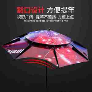 新雨伞钓鱼伞垂钓猛攻24米 大钓伞加厚万向渔伞2米防雨防晒遮阳防