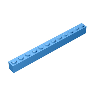 砖友MOC 6112 小颗粒益智拼插积木散件兼容乐高零配件 1x12基础砖