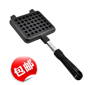 家用华夫饼机模具格子饼机燃气窝夫松饼烤盘 waffle 压花蛋饼仔锅