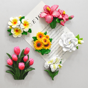 小清新树脂装饰冰箱贴磁贴磁铁贴 田园花朵创意白板贴卡通磁性贴