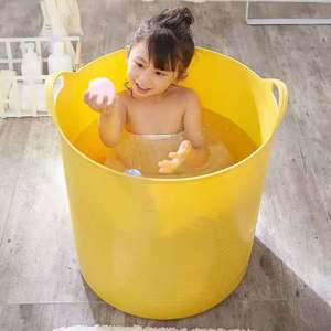 大号脏衣篮软桶创意儿童卧室日式新款洗澡桶通用家庭用手提篮