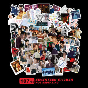 新款KPOP男团seventeen straykids TXT BTS NCT GOT7照片贴纸包装