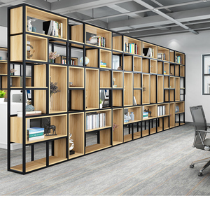 铁艺隔断置物架落地柜子创意装饰镂空书柜办公室书架工业风展示架