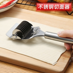 。切面刀家用厨房通用手推滚轮切丝器手推式面片面条切割按压切面