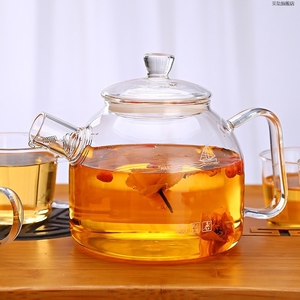 2023年新款品明尚德玻璃茶壶 可加热玻璃壶 900ml玻璃水壶煮茶壶