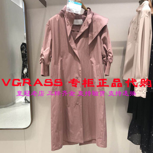 VGRASS维格娜丝专柜正品国内代购2018秋款劲草风衣外套VSFYJ30550