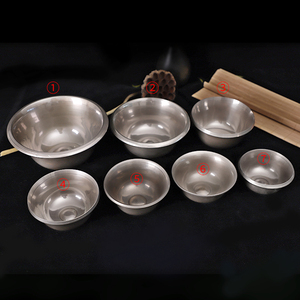 尼泊尔进口 青铜供水碗  一套7个 2号供水碗 直径约13cm