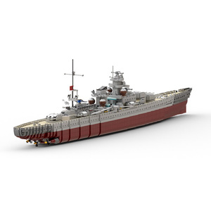 适用乐高MOC-15423 格奈森瑙号战斗巡洋舰航母模型 国产大型积木