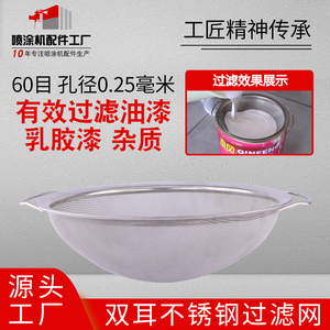 无气喷涂机不锈钢过滤网60目涂料乳胶漆油漆过滤杂质配件通用