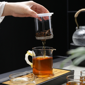 玻璃茶壶泡茶杯过滤茶水分离耐高温功夫冲茶器加厚简约红茶具套装