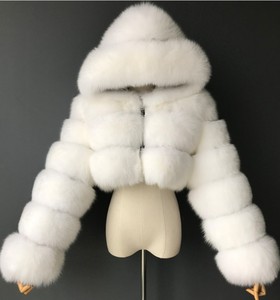 Faux fur coat top新款欧美女装海宁短款时尚保暖仿皮草外套上衣