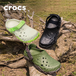 CROSS新款卡诺驰特林坦克洞洞鞋男凉鞋夏季军绿色沙滩鞋包头拖鞋