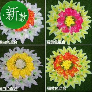清明花上坟祭扫追悼会殡葬白色陵园白菊丧事祭祀小花圈绢5花丧葬 阿里巴巴找货神器