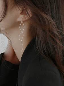 适合大脸带的耳环高级感耳线法式网红2021年新款潮流苏气质设计感
