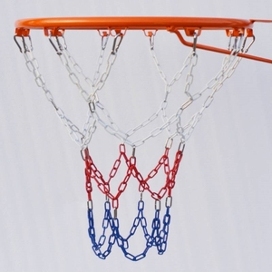 篮球网框网不锈钢篮球网金属篮网镀锌铁链铁网防锈篮球框网兜家用