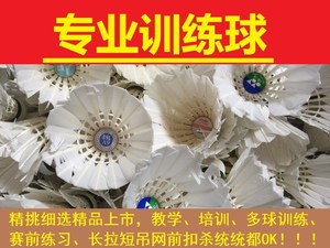 羽毛球训练用球一箱7－8成新专业训练球 赛前练习球 教学培训球