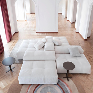 意式极简双面方块沙发saba客厅现代侘寂风自由组合模块豆腐块布艺