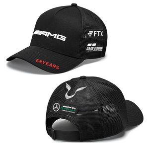 F1周边赛车帽奔驰AMG车队帽子车手迷棒球鸭舌太阳汉密尔顿汽车帽