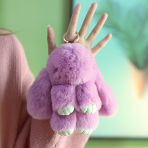 可爱小兔子公仔装死兔挂件兔毛毛绒玩具女生兔子包包挂饰创意玩偶