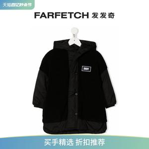 [Final Sale]DKNY童装标贴连帽填充夹克 FARFETCH发发奇