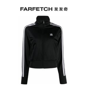 Adidas阿迪达斯女士三叶草logo短款拉链卫衣FARFETCH发发奇