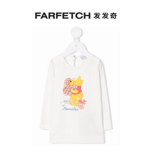 [Final Sale]Monnalisa童装x Winnie the Pooh logo刺绣T恤FARFET