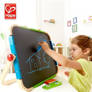 hape 画板磁力黑板宝宝 双面便携儿童家用 画画板磁性彩色涂鸦板