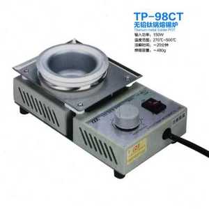 促销广州黄花 TP91CT 小型钛锅融锡炉 无铅浸锡专用 小焊锡炉 圆