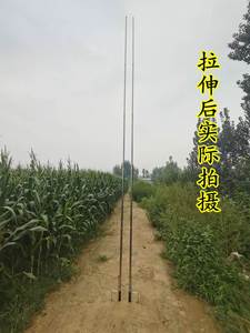 鸟杆撑网杆地插可伸缩撑线杆撑遮阳布撑细网3米4米5米6米撑幕杆子