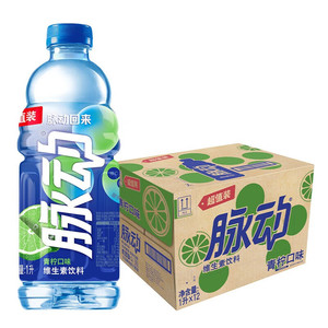 脉动（Mizone）青柠口味1L×12瓶维C低糖维生素出游做运动饮料