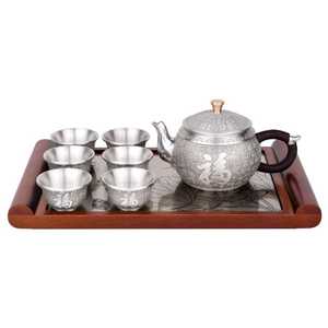 新款高档纯锡茶具套装办公室家用客厅高端奢华金属茶壶茶杯礼盒装