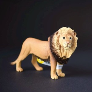 全新仿真狮子非洲雄狮14812仿真猫科野生动物模型儿童玩具礼物