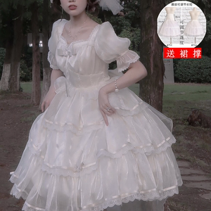【全款现货】芙拉小姐洛丽塔lolita连衣裙短袖op花嫁华丽法式甜美