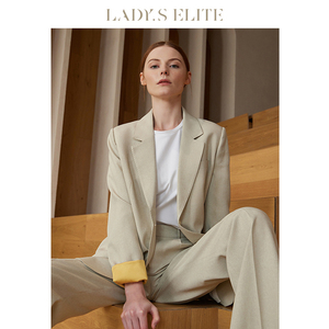 LadySElite明星同款西装外套女休闲上衣高级职业商务西服套装女装