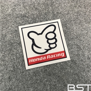 HONDA RACING贴纸手势改装车贴本田新飞度GK5思域奥德赛JDM