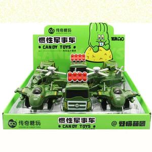 传奇糖玩 惯性军事车坦克飞机导弹车玩具糖果六一礼物礼品