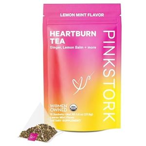 Pink Stork Heartburn Tea: Lemon Mint， 100% Organic， Heart