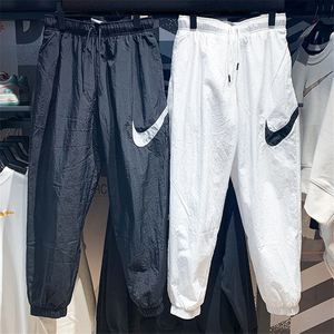 Nike耐克夏季男女薄款大勾子运动裤梭织速干跑步小脚长裤DM6184