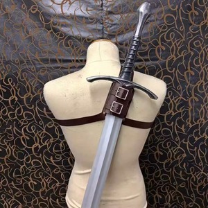 欧洲中世纪背带式剑套维京时期骑士背部佩剑腰带挂剑cos剑客道具