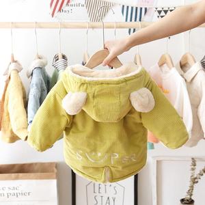 宝宝棉衣2023冬装新款婴儿棉袄外套男童加绒加厚保暖时尚儿童衣服