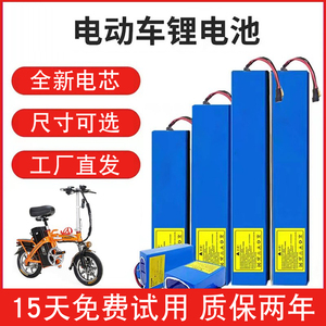 折叠电动车锂电池48V代驾电动自行车36V滑板车24V12a通用电瓶定制
