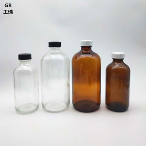 水样瓶玻璃透明小口螺口棕色避光瓶采水油样瓶试剂瓶加厚化学瓶