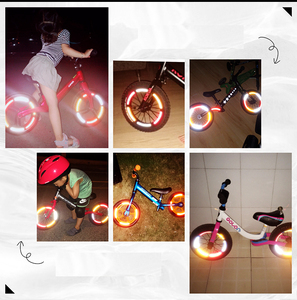 儿童自行车单车夜骑反光贴平衡车变速车夜光轮胎个性改色装饰贴纸