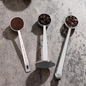 不锈钢咖啡勺长柄咖啡豆量勺家用厨房烘焙10克定量勺奶粉勺果粉勺