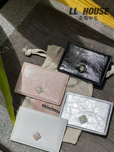 2023年韩国小众品牌minitmute女式卡包护照夹真皮牛皮迷你零钱包