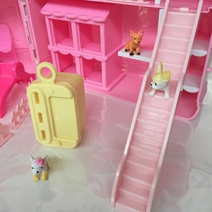 小玲玩具3-6周岁女孩手提包爱莎公主城堡狗狗宠物屋手提过家家