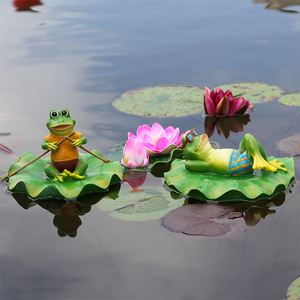 假山喷泉鱼缸鱼池装饰造景户外花园装饰庭院摆设别墅浮水青蛙摆件